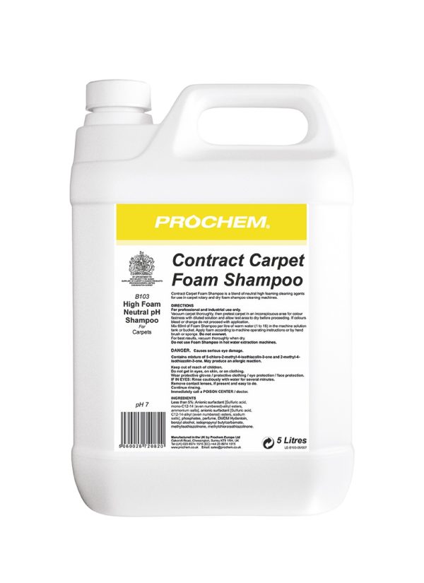 Prochem Contract Carpet Foam Shampoo 5 Litres